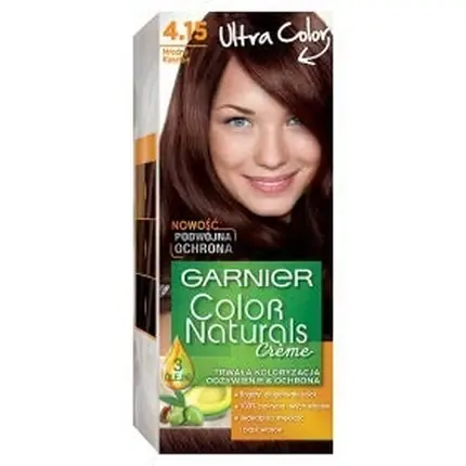 Calitate înaltă Vopsea de păr, Garnier, Color Naturals Brown 4.15, 85g