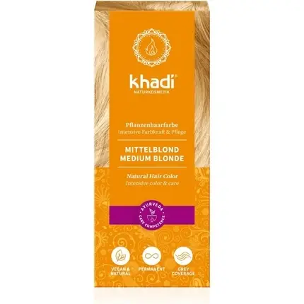 Vopsea păr, Khadi, blonde mediu, 100g Preferatul clienților