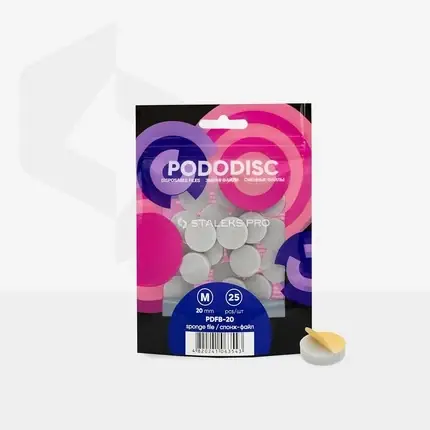 Disponibil imediat Discuri pedichiură de unică folosință, Staleks Pro, mărime M, 20mm