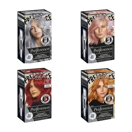 Cel mai bun preț Vopsea de păr permanentă, L‘Oréal Paris, Preference Vivid Colors, gri argintiu