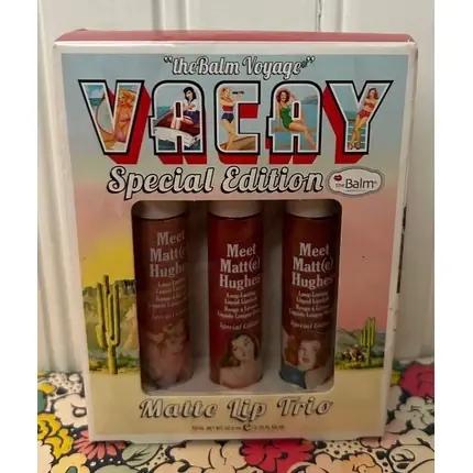 Set 3 rujuri, TheBalm, Meet Matt(e) Hughes, nuanțe diverse Ofertă de sezon