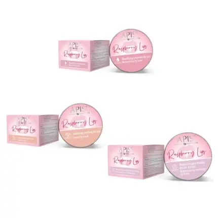 Super ofertă Balsam scrub de buze, Apis, Raspberry, 10ml