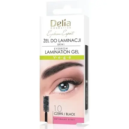 Cel mai vândut Gel sprancene Delia Cosmetics Eyebrow Expert, negru, 4ml