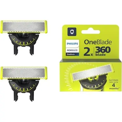 Chilipir Lama de schimb, Philips OneBlade, QP420/50, 360