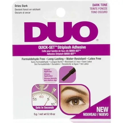 Adeziv gene false, Duo, Quick Set, 5g, negru Bestseller