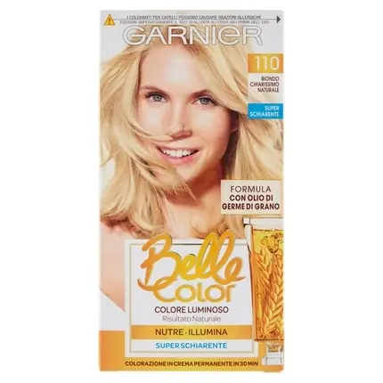 Vopsea de par, Garnier, Belle Color 110, blond natural foarte deschis Super ofertă