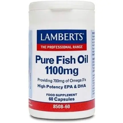 Supliment omega 3, Lamberts, Pure Fish Oil, 1100mg, 60 capsule Preferatul clienților