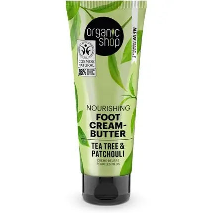 Cremă hrănitoare picioare, Organic Shop, Tea Tree și Patchouli, 75ml Vezi acum