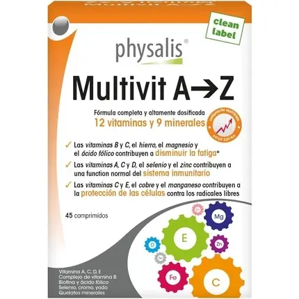 Preț mic Tablete multi-vitamine, Physalis, A-Z, 45 bucăți