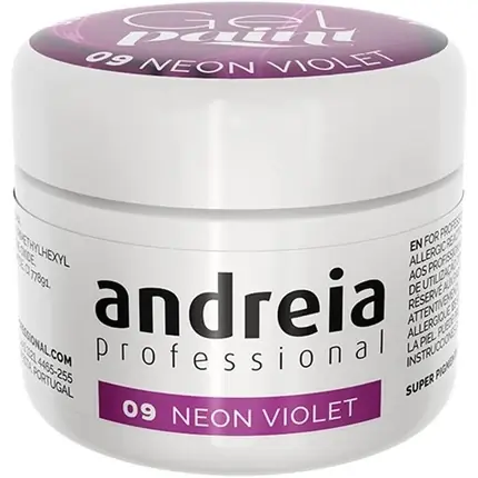 Chilipir Gel colorat ungii Andreia, 09 Neon Violet, 4g