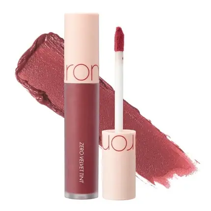 Noutate Ruj lichid Rom&Nd, Zero Velvet Tint, Burny Nude