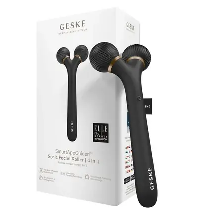 Lichidare de stoc Roller facial sonic, Geske, SmartAppGuided, 4-in-1