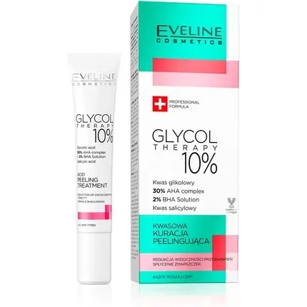Tratament peeling acid, Eveline, Glycol Therapy 10%, 20ml Preferatul clienților