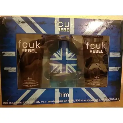 Set cadou apă de toaletă, Fcuk, Rebel Him, 100ml Preț promoțional