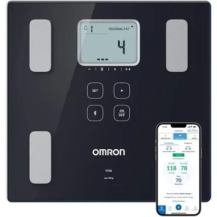Cantar compozitie corporala Omron VIVA, Bluetooth, negru Reduceri