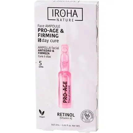 Set fiole ten, Iroha Nature, anti-îmbătrânire, 5 unități Reducere specială