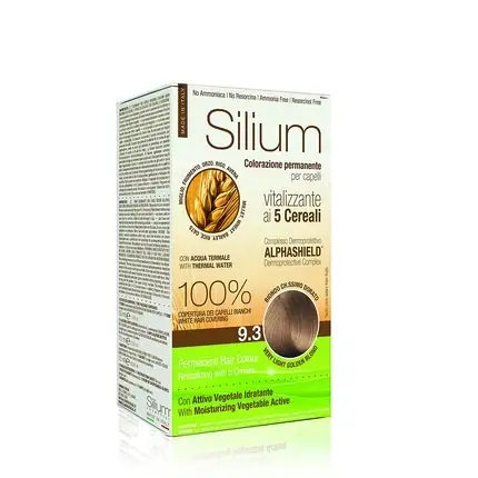 Vopsea de păr, Silium, 9.3 Blond Auriu Deschis Calitate înaltă