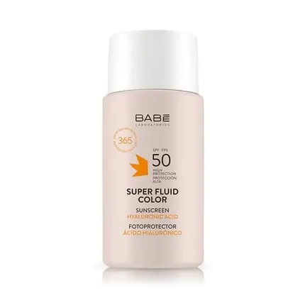 Reducere de preț Protecție solară față, Babe, Super Fluid Color, SPF50, 50ml