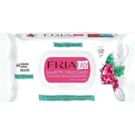Popular Șervețele Demachiante, Fria, 64 Buc, Extract de Struguri