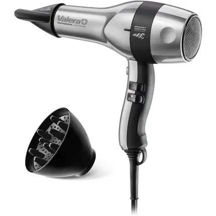 Disponibil imediat Uscător de păr, Valera, Swiss Silent Jet 8700, gri-negru