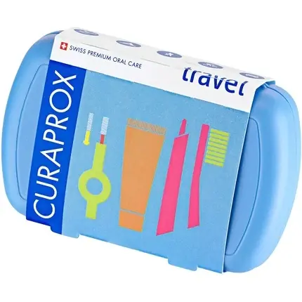 Set Igienă Dentară Curaprox, Albastru, Travel Ieftin