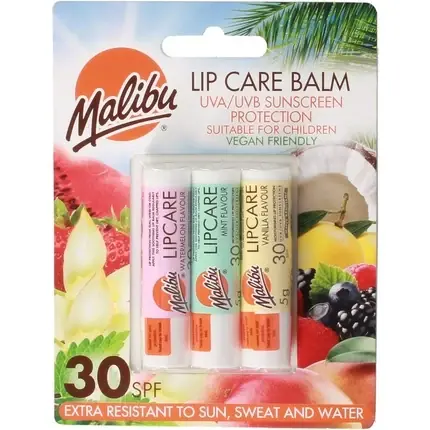 Balsam Buze, Malibu, SPF 30, Trio Mint Watermelon Vanilie Plată sigură