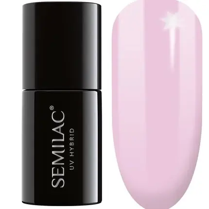 Lac de unghii Semilac, UV, Delicate Pink, 7ml Chilipir
