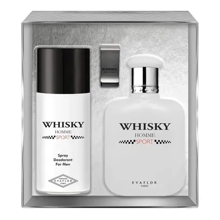 Livrare expres Set Cadou Evaflorparis, Whisky Sport, alb