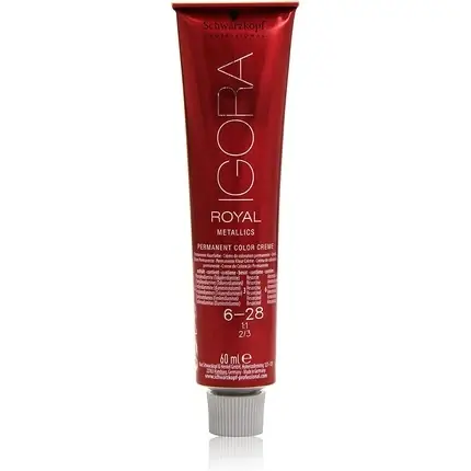 Disponibil imediat Vopsea de păr, Schwarzkopf, Igora Royal, blond închis cenușiu roșcat, 60 ml