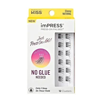 Gene False, Impress, Lash Clusters, Natural, 10mm-12mm Livrare expres