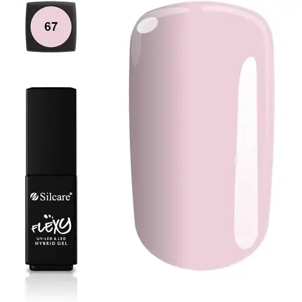 Gel UV Silcare Flexy, No 67, roz pal Cel mai vândut