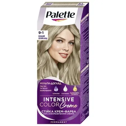 Calitate înaltă Vopsea de păr Palette, Markenlos, cremă 9-1 blond