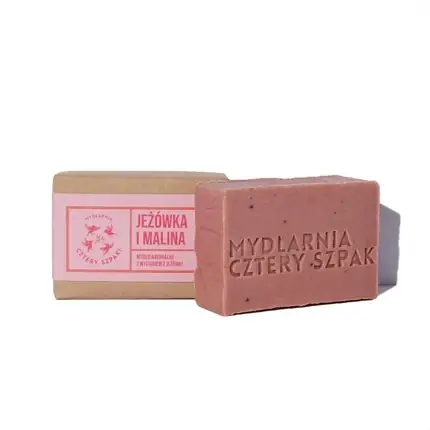 Expediere rapidă Săpun solid, Cztery Szpaki, echinacea și zmeură, roz