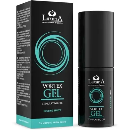 Livrare rapidă Gel Intim, Intimateline, Vortex, negru, efect răcoritor