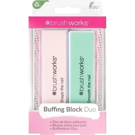 Lichidare de stoc Bloc Slefuire Unghii Brushworks Duo Pastel
