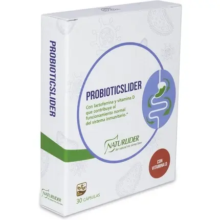 Ofertă exclusivă Supliment Naturlider, Probioticslider, 30 capsule, alb