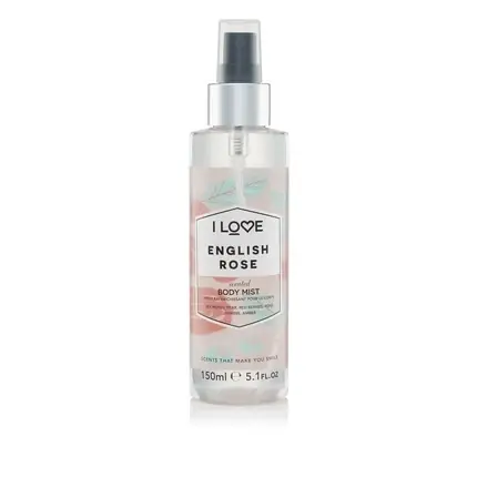 Body Mist, I Love Cosmetics, English Rose, 150ml Ofertă limitată