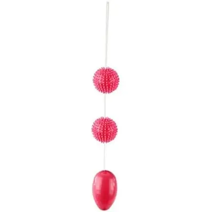 Doar azi Bile Anale Baile Twist Rosu, Silicon, 30cm