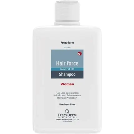 Plată sigură Șampon, Frezyderm, Hair Force, pentru femei, 200ml, alb