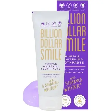 Pasta de dinți, Billion Dollar Smile, Purple, 75ml Ofertă specială