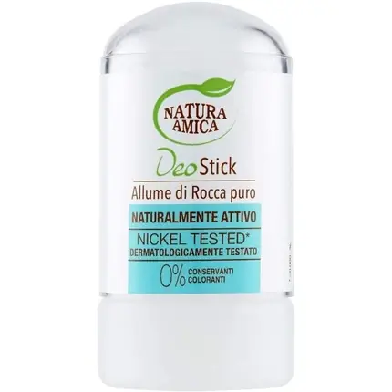 Deodorant stick Natura Amica Alum aspect natural, alb Cumpărături sigure