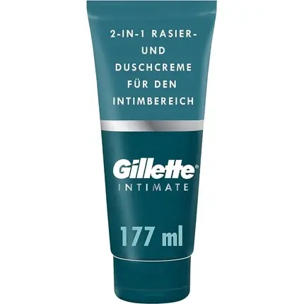Ieftin Cremă de bărbierit, Gillette, Intimate, verde, 177ml