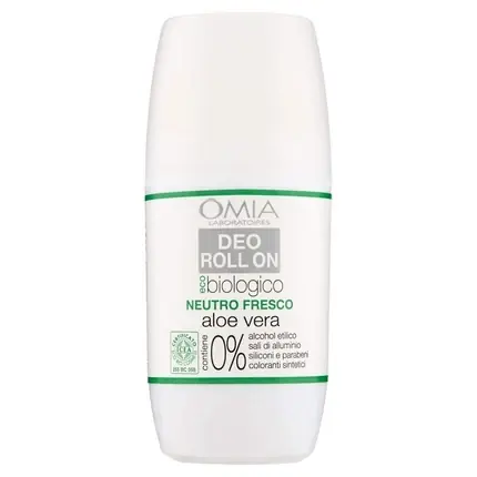 Deodorant roll-on, Omia, Aloe Vera, 80g, alb Expediere rapidă