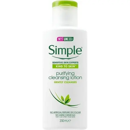 Reducere de preț Lotiune Curatare, Simple, 200ml, alb-verde