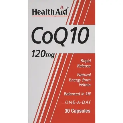 Supliment, HealthAid, CoQ-10 120mg, capsule roșii Ultima șansă