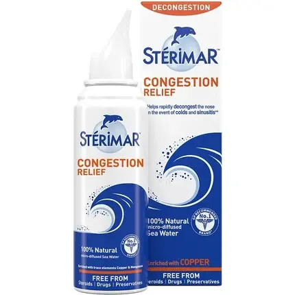 Spray nazal, Stérimar, Congestion Relief, albastru, 100ml Cumpără online