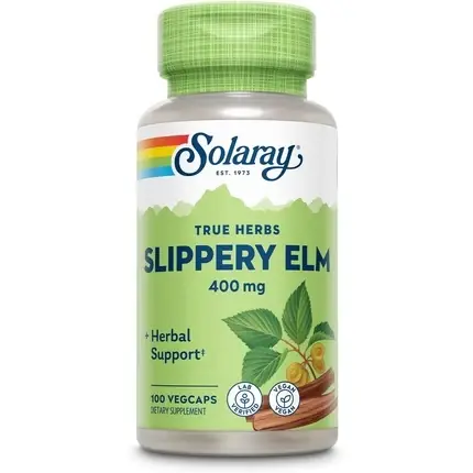 Super ofertă Supliment, Solaray, Slippery Elm 400mg, vegetal
