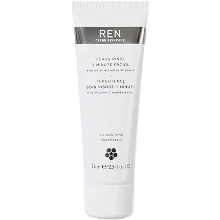Masca Faciala, REN, Flash Rinse, 75ml, alb Preț redus