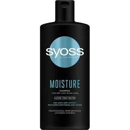 Șampon, Syoss, Moisture, negru, 440ml Promoție