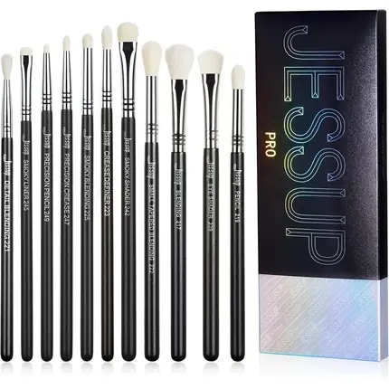 Pensule Machiaj, Jessup, set 11 buc, negru Ofertă exclusivă